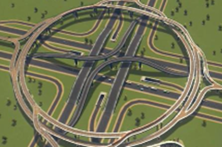 城市天际线2立交桥调整高度方法