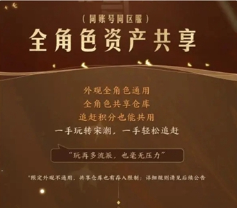 逆水寒全角色资产共享介绍