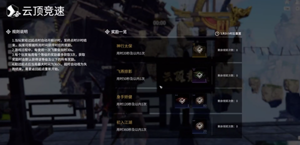 永劫无间云顶竞速奖励介绍