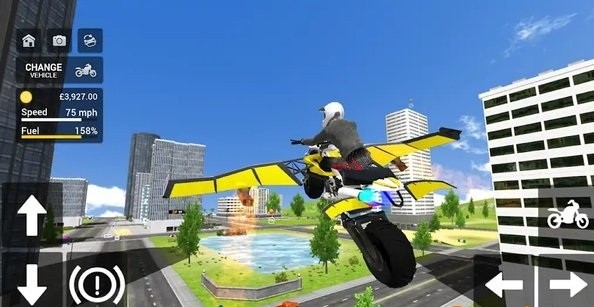 飞行摩托车模拟器中文完整版